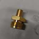 Propane Gas Fitting Tank Adapter 1/4 Male Pipe Thread x 1"-20 Male Throwaway Cylinder Thread Fitting Solid Brass Propane Connect Adapter 1PC