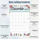 GuassLee Extra Large Wall Calendar 2026, 36"x 24" Jumbo Vertical Wall Planner 2026-2027 from January 2026 to June 2027,18 Months with Julian Dates and Notes for Office School Home Teacher Planning