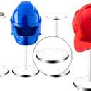 Acrylic Hat Display Stand 4 Pack- Thickened Base for Helmet, Wig, Cowboy Hat, Baseballcap, Closet Holder Rack Organizer( 11.8Inch Height)