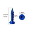 Wensilon (274 pcs) Plastic Drywall Wall Anchors Kit with Screws Concrete Screw kit Wall Anchor Set Suitable for Brick and Cement Walls