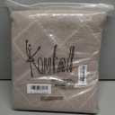 KOUFALL Brown Curtins 108 Inch Length for Living Room Bedroom,Semi Sheer Privacy Taupe Khaki Modern Geometric Design Patterned Light Filtering Extra Long Curtains Window Drapes for Large House