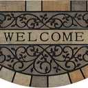 CHICHIC Entrance Door Mat Large 24 x 36 Inch Entry Way Doormat Front Door Rugs Outdoors Heavy Duty Welcome Mat, Non Slip Rubber Back Low Profile for Garage, Patio, High Traffic Area, Vine