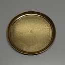 Craftsman 10 Inch Pure Brass Floral Design Pooja Aarti Thali Plate for Mandir, Temple, Indian Festival, Diwali, Aarti Platter for Prayer, Wedding Gift