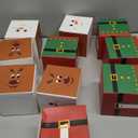 10 Pack Christmas Facial Tissue Cube Boxes Winter Snowman Square Cube Boxes 500 Sheets 3 Ply Xmas Reindeer Tissues Cover for Winter Christmas Holiday Office Car Accessories