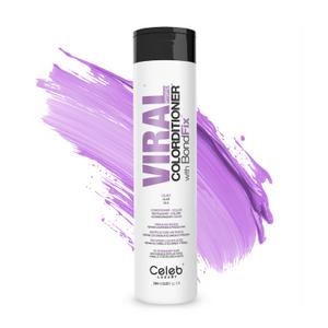 Celeb Luxury Color Depositing Conditioner - Color Refresher with Bondfix Bond Rebuilder, Viral and Gem Lites, Pairs with Colorwash (Lilac)