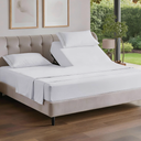Flex Top Split Head King 4 Piece Sheet Set - Ultra-Soft, Breathable - White