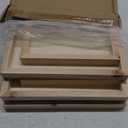 Bright Creations Unfinished Wood Frames for Canvas Paintings - 9 x 12 & 11 x 14 in, 6 Pack, Brown, Traditional - Multi Pack Wood Art Boards for Panel Painting & Wall Decor