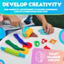 Clay and Play Dough Tools Six Piece Set - Ages 3 & Up DIMROM (47pcs)