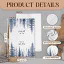 Winter Blue Forest Christmas Tree Kitchen Towels, Snow Pine Tree Xmas Holiday Seasonal Farmhouse Decorative Hand Tea Dish Towel for Bathroom Kitchen Decor, 16x24 Inch