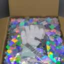 Shimmer Wall Backdrop Iridescent Silver Wall Panels 24Pcs Square Sequin Shimmer Wall Backdrop Decoration for Birthday Party,Wedding, Anniversary