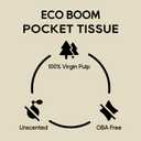 ECO BOOM 36 Packs Travel Size Pocket Tissues 3-Ply Soft Facial Tissues for Purse, Car, Travel, Hypoallergenic, Eco-Friendly Nose Tissues, Strong & Sustainable