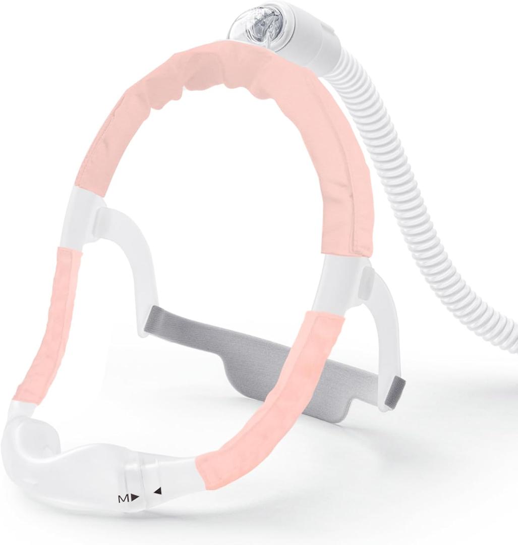 3 Pack Satin CPAP Strap Covers, CPAP Mask Cushions, Universal and Comfort CPAP Mask Strap Pads to fit Dreamwear Headgear for Reducing Red Marks CPAP Hair Protector for Women (Pink)