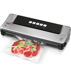 Bonsenkitchen Food Vacuum Sealer Machine with 5 bags, -60Kpa Vacuum Sealer Food Storage Saver