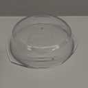 2 in 1, Tall Glass Microwave Splatter Cover for Food & Microwave Place Mat, Plate Splatter Guard Lid with Silicone Handle Knob, Cookware & Bakeware Serving Dish Cover, Food Grade, No Plastic, 10in