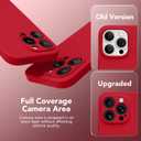 Magnetic for iPhone 16 Pro Max Case, Compatible with MagSafe, [Full Camera Protection][Screen Protector] Silicone Shockproof Protective Phone Case for iPhone 16 Pro Max 6.9", Deep Red