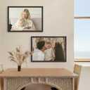 A2 Picture Frame Black, Classic 16.5x23.4 Poster Frame, Horizontal or Vertical Wall Mounting, 1 Pack
