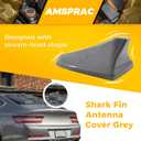 Shark Fin Antenna Cover,Car Roof Antenna Caps fit for Kia Optima 2014-2020,for Hyundai Sonata 2015-2019(NOT Sport),for Genesis Sedan G80 2015-2017,for Elantra Sedan 2011-2016,Silver