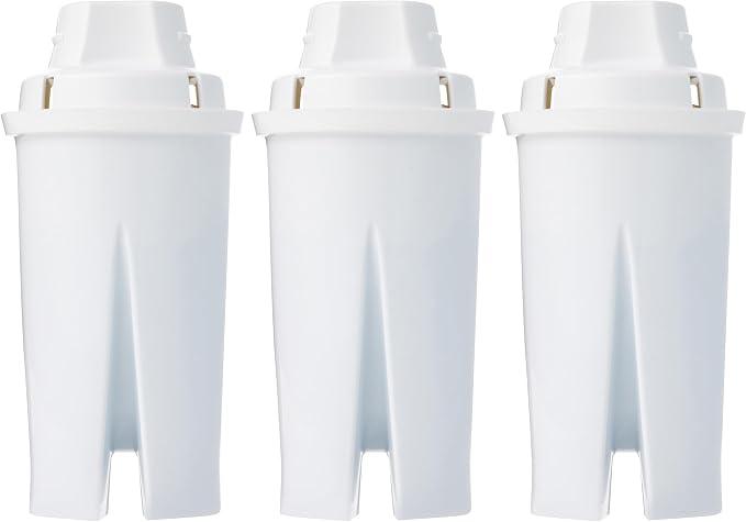 Amazon Basics Enhanced Water Filter, Brita Filter Replacement, 3-Pack
Brita water pitcher filters improve tap water taste; contaminant reduction, WQA & NSF certified, BPA-Free