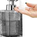Automatic Foam Soap Dispenser, 245ML 8oz Rechargeable Hand Free Foaming Soap Dispenser Bottles Touchless for Kitchen Bathroom Countertop Hotel Grey