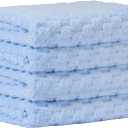 4 Extra Fluffy & Soft Bath Towels - 27x54 Inch - for Home, Hotel & Spa,Lightweight and Highly Absorbent Quick Drying Towels, Perfect for Daily Use,Perfect Bathroom Towels (Blue)