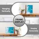 White 14x18 Picture Frame Lightweight yet Durable Frame Wall Hanging