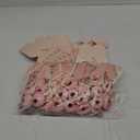TaoBary 50 Pcs Bridal Shower DIY Wedding Favors Candy Boxes with Ribbon and Flower Flower Party Favor Boxes for Engagement, Wedding Decorations (Pink)