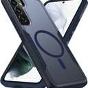 for Samsung Galaxy S22 Case, [Compatible with Magsafe] [Military Grade Drop Tested] Dual Layer Shockproof Magnetic Tough Rugged Protective Phone Case - 6.1 inch (Blue)