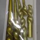 Gedengni Gold Candlesticks Long Taper Candle,10inches Golden Candle Sticks Dripless Tapered Candles for Home Dinner Party Weddings Festive Holiday(1-23D4P-Gold)