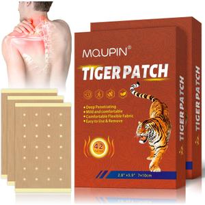 84PCS Tiger Patch, Chinese Tiger Back Heat Patches Ultra Strength for Muscle Joint of Knee Shoulder and Neck