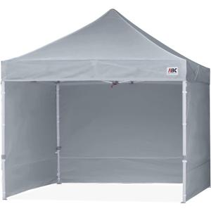 ABCCANOPY Easy Pop Up Canopy Tent with Sidewalls 10x10 Commercial -Series, Gray ABCCANOPY Easy Pop Up Canopy Tent with Sidewalls 10x10 Commercial -Series, Gray