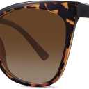 WOWSUN Large Polarized Cat Eye Sunglasses for Women