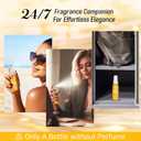 Empty Travel Size Toiletries Bottles Compatible with Sol de Janeiro 62 Perfume, 1 OZ TSA Approved Leak-Proof Containers Refillable for 3 OZ & 8.1 OZ, Travel Essentials, Only A Bottle No Perfume