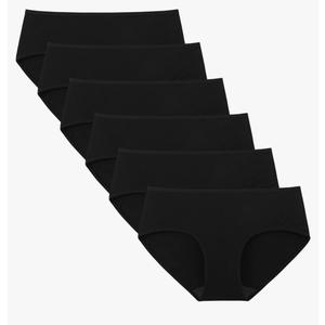 INNERSY Womens Underwear Cotton Hipster Panties Regular & Plus Size 6-Pack. XL