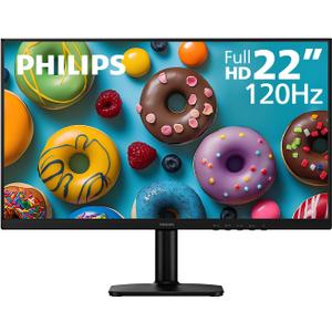 Philips 22E2N1100 22 inch Computer Monitor, Full HD 1920x1080 IPS Display, 120Hz Refresh Rate, 1ms MPRT, Adaptive-Sync, LowBlue Mode, Flicker-Free, HDMI & VGA