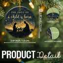 2 x Nativity Christmas Ornament 2025 - Christian Jesus Ornaments for Christmas Tree, Silhouette Nativity Scene Ornament, Religious Gifts for Catholic Women, Men, Family, Friends