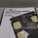 RunStar Scale for Body Weight and Fat Percentage, 8 Electrodes High Precision Digital Scale for BMI 28 Body Composition Measurement, Bathroom Smart Scales with Large Color Display FSA&HSA Eligible (BlackGold)