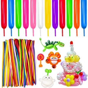 260 Long Balloons for Balloon Garland Thickening Skinny Latex Twisting Animals Modeling Christmas Birthday Wedding Party Festival Decorations 100pcs