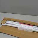 Curtain Rods for windows 28-78 inch, 5/8 inch Decorative White Splicing Heavy Duty Metal Curtain Rod set with Brackets