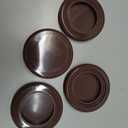 Maitys 4 Pieces Silicone Patio Table Umbrella Hole Ring Plug and Cap Set for Glass Outdoors Patio Table Deck Yard, 2 Inch (Brown)