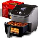 Instant Pot Vortex Plus 6QT ClearCook Air Fryer, Clear Windows, Custom Program Options, 6-in-1 Functions, Crisps, Broils, Roasts, Dehydrates, Bakes, Reheats, from the Makers of Instant Pot, Black