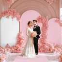 White and Pink Arch Backdrop Cover Set of 3 Pink White Arch Covers 6FT 6.6FT 7.2FT Bridal Baby Shower Birthday Party Wedding Photo Arch Backdrop Stand Cover Spandex Stretchy