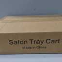 Salon Tray Cart Rolling Tray Spa Tray,Tattoo Tray Dental Tray Height Adjustable,Salon Tray on Wheels Premium Metal Rolling Trolley,Pink