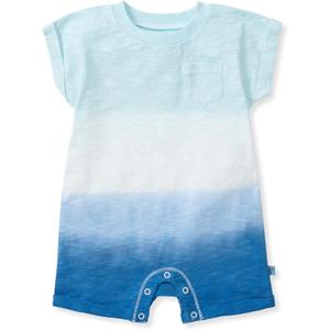 Burt's Bees Baby Baby Boys Short Sleeve Outfit Rompers, 100% Organic Cotton One Piece Coverall and Layette Set (Double Dip Dye), 24 months