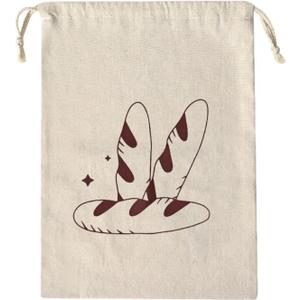 Linen Bread Bags For Homemade Bread Container, Reusable Bread Storage, Natural Large Storage For Artisan Bread,Polyester Cotton Drawstring Storage Bag (20.0*22.0*3.0, 3)