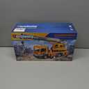 Large Crane Truck Toy with Extendable Crane Arm, Lights & Siren Sounds, Assemble & DIY Truck Engineering Vehicle Toy for Boys Girls Christmas Birthday Gifts Kids Toys for 3 4 5 6 7 8 Years Old