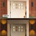 Ken & Ricky Outdoor Wall Sconce Lights, Black Exterior Lighting Fixtures, Outside Porch Lights Outdoor Wall Light Fixtures for House Garage Front Door Patio -2 Pack