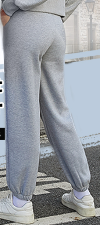 Women's Casual Fleece Sweatpants High Waisted Cinch Bottom Lounge Baggy Joggers Pants M