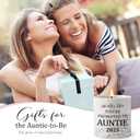 2 x FreeJac Pregnancy Announcement for Aunt Candle Gifts Promoted To Aunt, Auntie To Be, New Aunt, First Time Aunt, You're Going To Be An Auntie Gift Baby Announcement, Baby Shower Return Gifts for Auntie