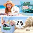 7 x Silicone Phone Holder Bag Compatible with Bogg Bag Accessories Inserts Charms and Attachment for Bogg Beach Tote Bags, Generic Size Fits for iPhone and Android Phones (Green)