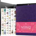 Legend Planner PRO Premium – Large Undated Weekly, Monthly & Budget Planner with Habit Tracker – Life Organizer for Time & Task Management, Goal Setting & Productivity – A4 size (Purple)